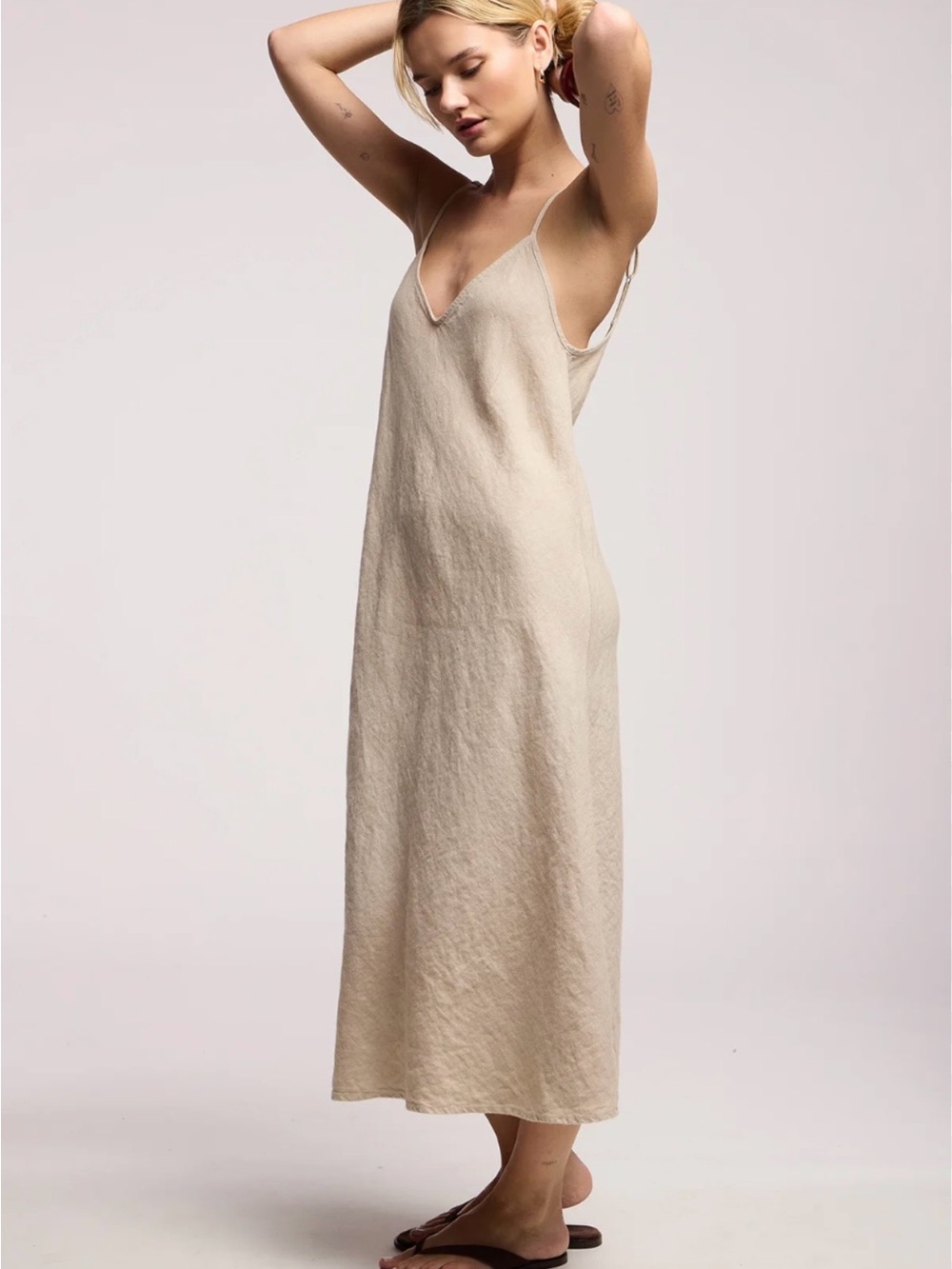 Velvet by Graham & Spencer Hope Heavy Linen Dress, XS